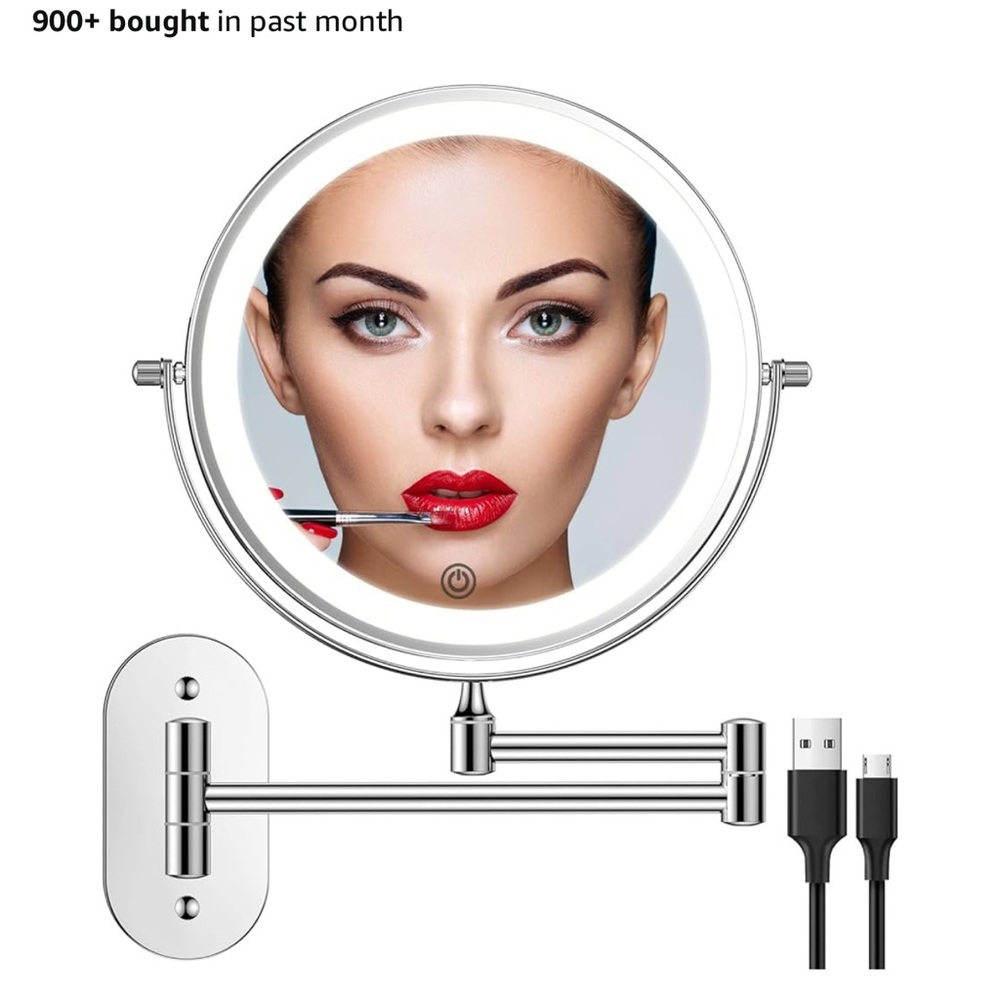 New In BOx rechargeable wall mirror
